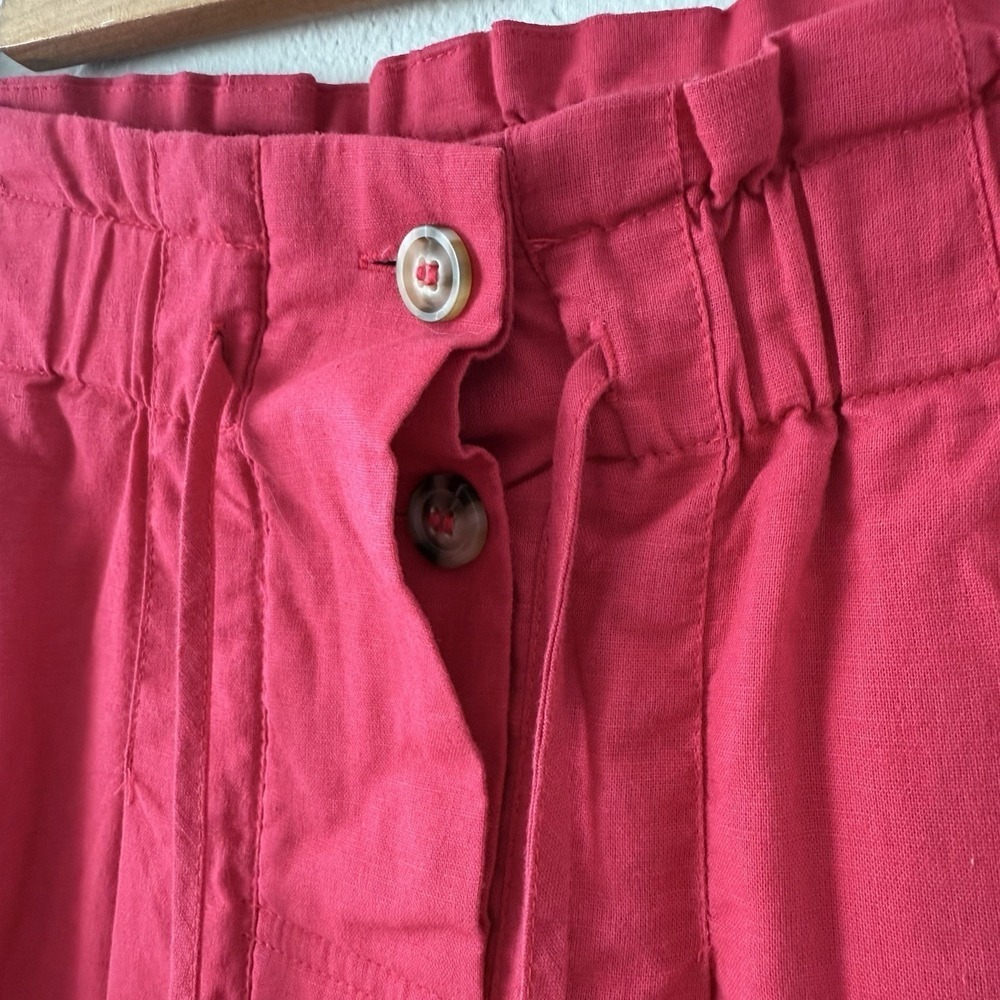 Madison The‎ Label Mayla Pink Linen Blend Shorts Pleated Size Small - Picture 6 of 9